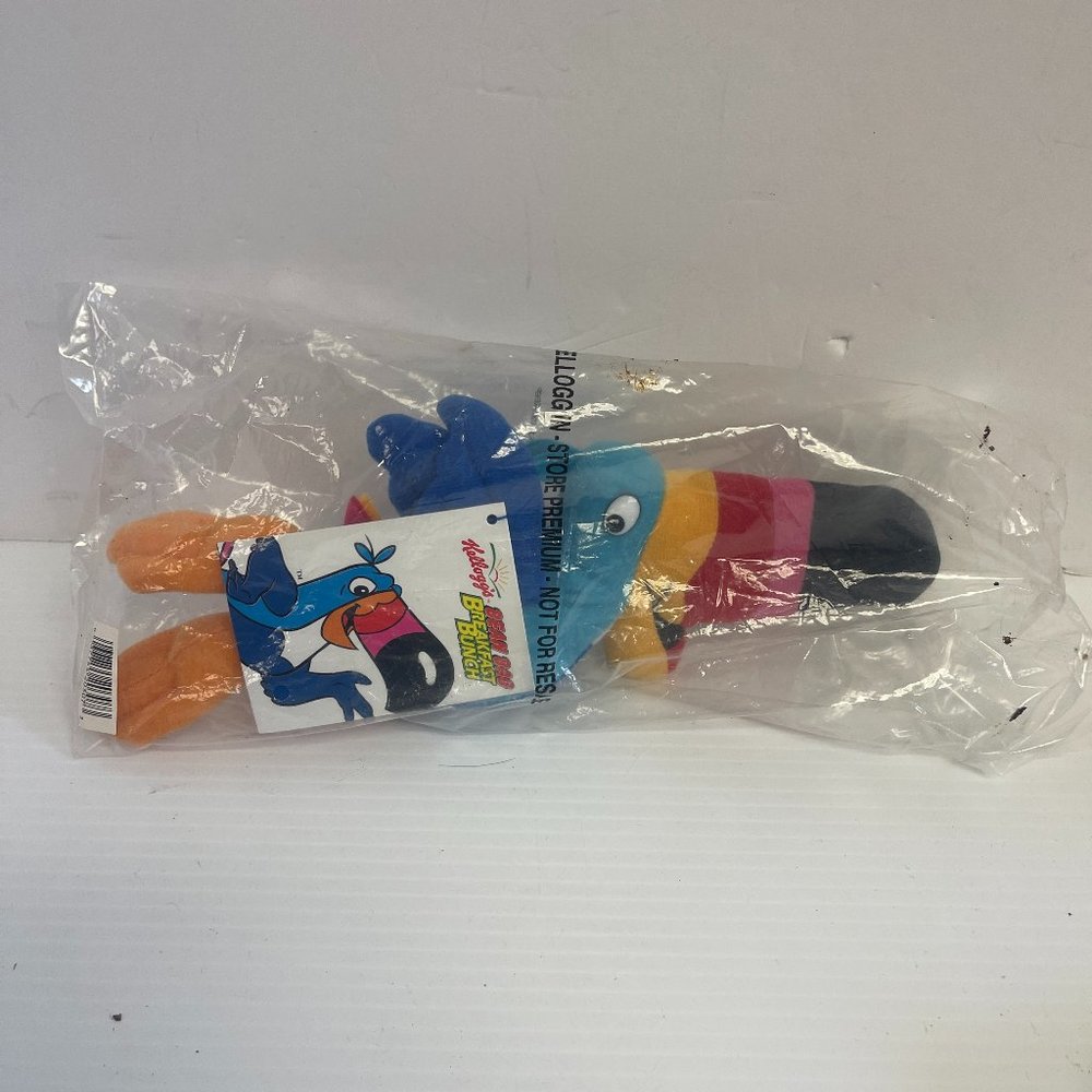 Kellogg's TOUCAN SAM Plush Bean Bag 1997 Breakfast Froot Loops Cereal U1002